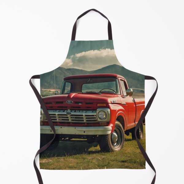 Item preview, Red Spirit, Retro 1965 Ford Pickup in the Golden Field designed and sold by BlareBlare.