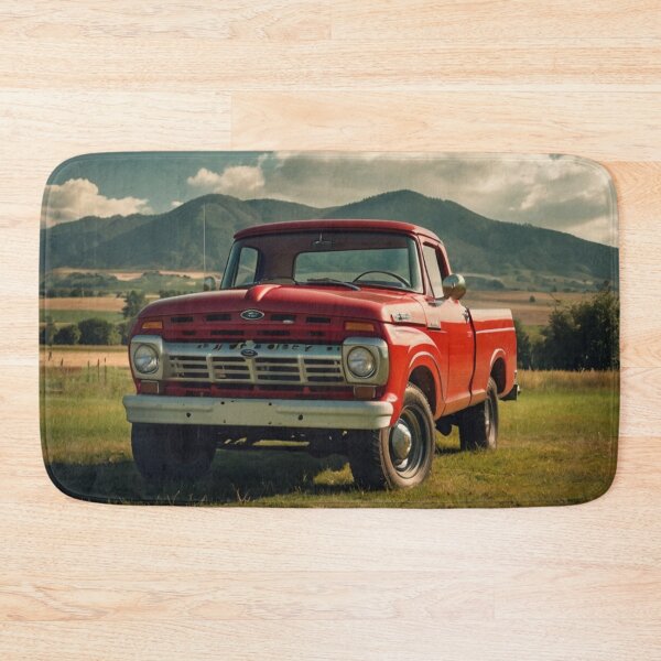 Item preview, Red Spirit, Retro 1965 Ford Pickup in the Golden Field designed and sold by BlareBlare.