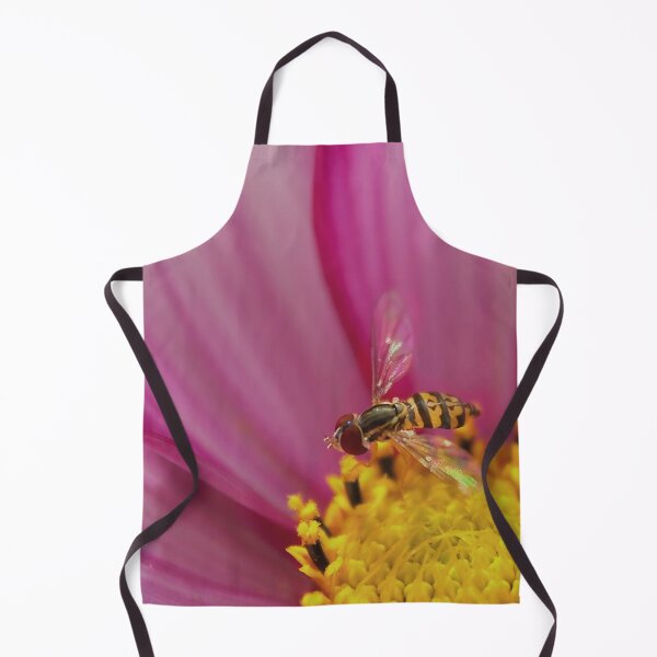 Item preview, Hoverflies on a pink cosmos flower designed and sold by Production Art Manon Meilleur.