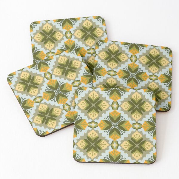 Item preview, Ikat Floral Geometry Pattern designed and sold by Dintheo.