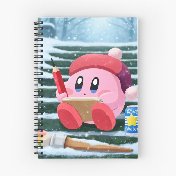 Aperçu de l'œuvre Kirby le Créateur : Inspiration dans la neige (Brush et Poyo Water) créée et vendue par Toon Prints.