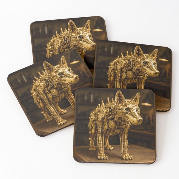 Item preview, Steampunk Clockwork Wolf designed and sold by Tridentulus.