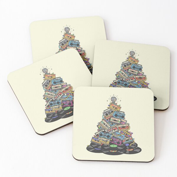 Item preview, Vinyl Cassette Retro Music Christmas tree designed and sold by trutut.