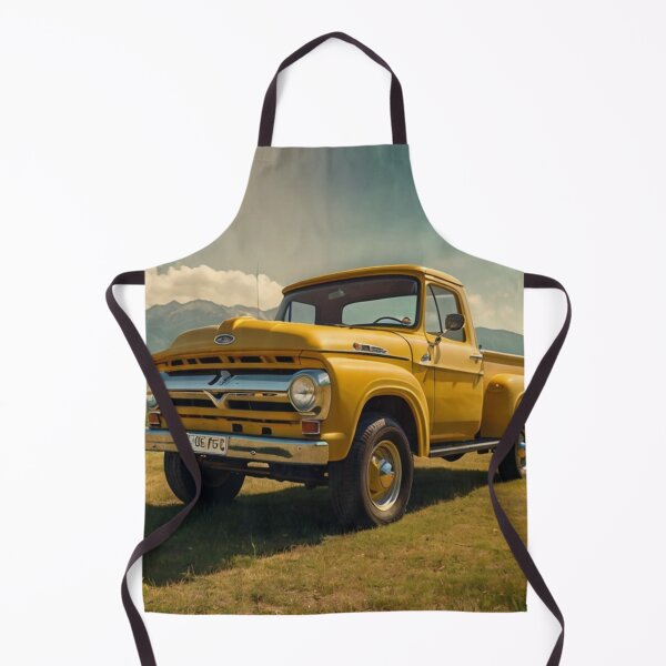 Item preview, Yellow Sunshine, Vintage 1965 Ford Truck in the Golden Field designed and sold by BlareBlare.