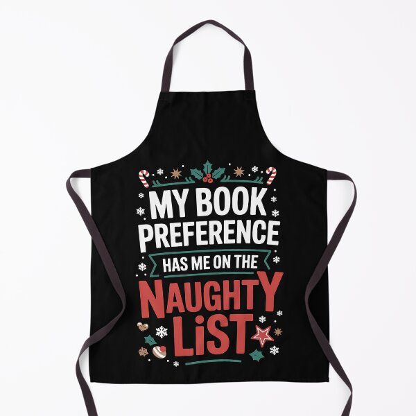 Item preview, My Book Preference Naughty List Readers Funny Christmas Joke designed and sold by BakeryDozen.