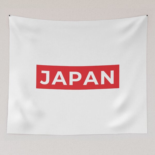 Item preview, JAPAN Box Logo - Red × White designed and sold by JapanPopArt.