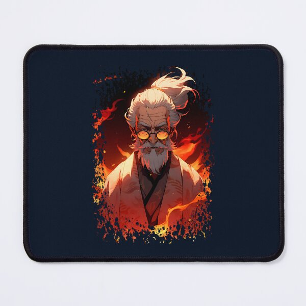 Item preview, Wise Old Japanese Sensei on Fire - Anime Wallpaper designed and sold by Hivron-Outfit.