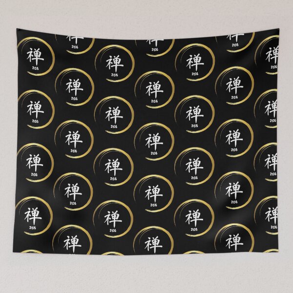 Item preview, Zen Black &amp_ White with gold circle designed and sold by Hivron-Outfit.