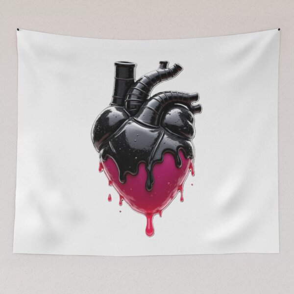 Item preview, Dripping Gothic Heart – Dark Aesthetic Anatomical Design designed and sold by Dark-Circuit-Haven.