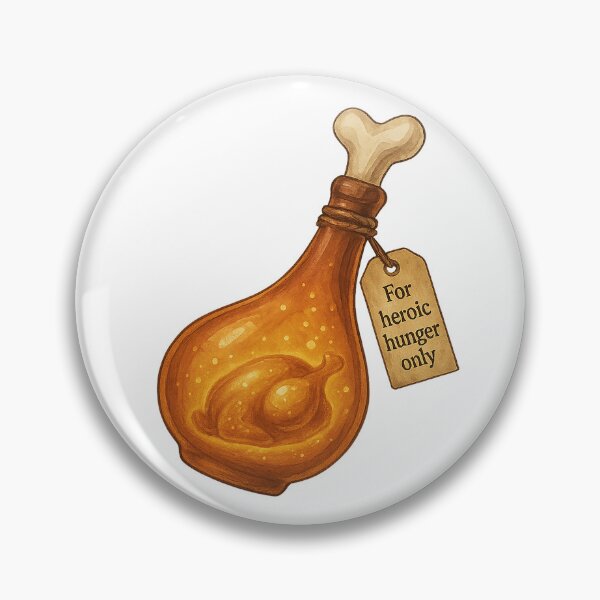 Item preview, Heroic Hunger Elixir – Feast of Champions Sticker designed and sold by AlcheArtsStudio.
