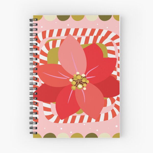 Item preview, Christmas poinsettia, print decoration, abstract, happy new year, sticker, cover, design designed and sold by NatalkaP.