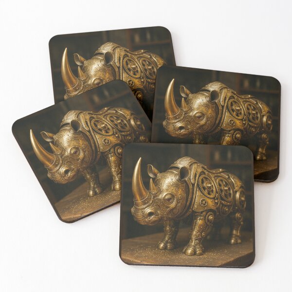 Item preview, Steampunk Clockwork Rhino designed and sold by Tridentulus.