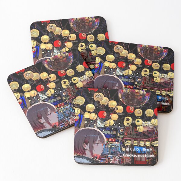 Item preview, Smoke, Not Tears — Tokyo Noir Anime Girl designed and sold by JapanPopArt.