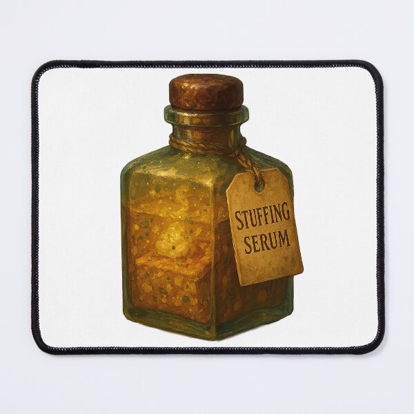 Item preview, Stuffing Serum – Golden Feast Elixir Sticker designed and sold by AlcheArtsStudio.