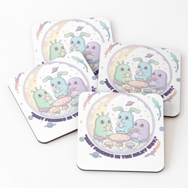 Item preview, Cosmic Snack Squad – Cute Alien Café Crew designed and sold by DesignedByBren.