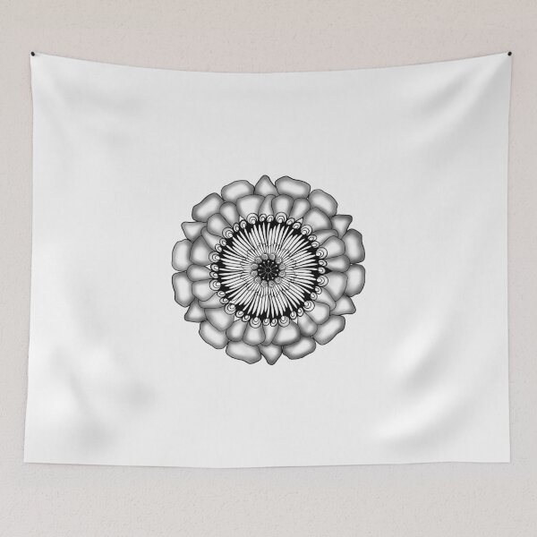 Item preview, Coloring page mandala outline drawing for art therapy and meditation. Circular ornament designed and sold by nongsao4.