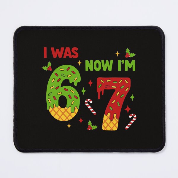 Item preview, I Was 6 Now I’m 7 Christmas Birthday Design | Funny Holiday Kids Celebration designed and sold by Michasstuckey.