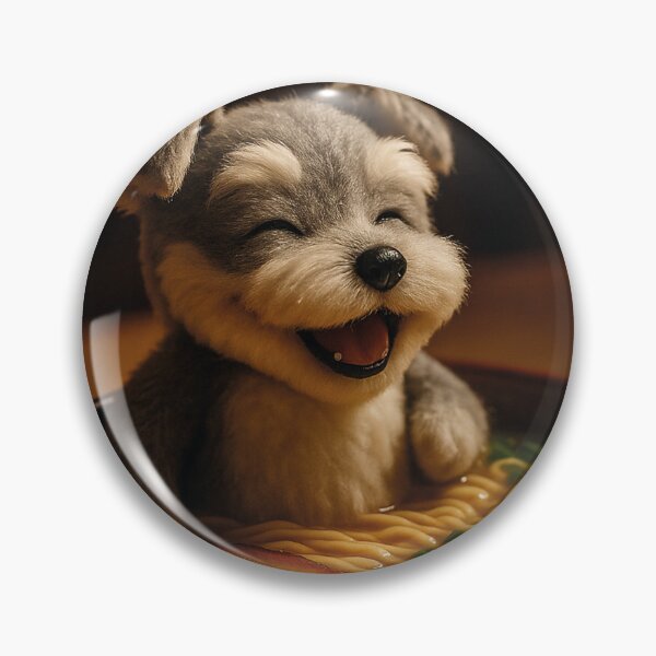 Item preview, Cute dog bathing in ramen designed and sold by Mauswohn.