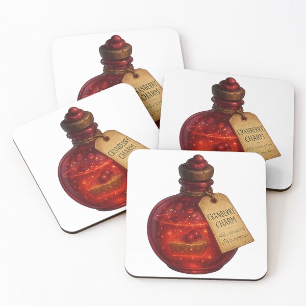 Item preview, Cranberry Charm – Festive Flavor Potion Sticker designed and sold by AlcheArtsStudio.