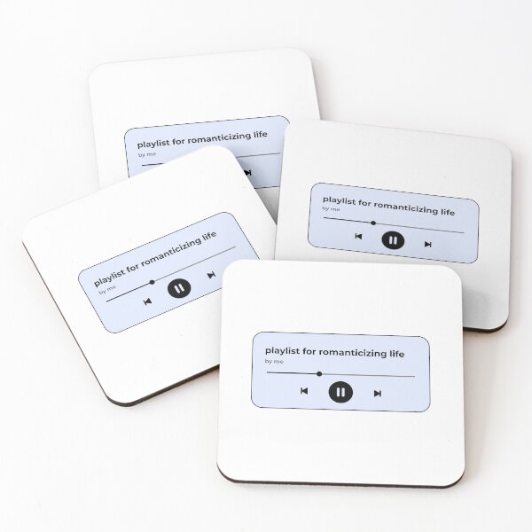 Item preview, playlist for romanticizing life (music player) (light blue version) designed and sold by Hi-kari.