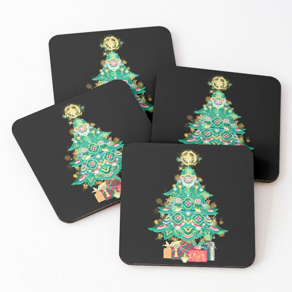 Item preview, The Dancheong Pattern Christmas Tree designed and sold by FloweryKnots.