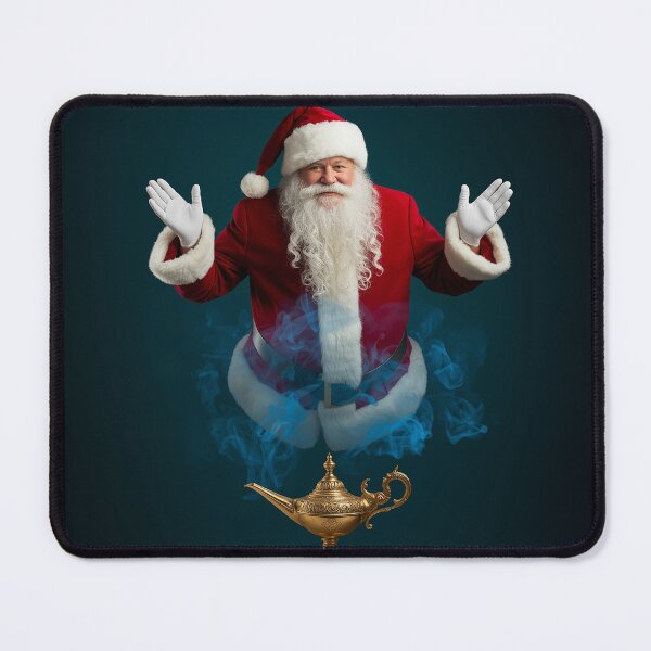 Item preview, Magical Santa Genie – Whimsical Christmas Fantasy Illustration designed and sold by PixelVibe782.