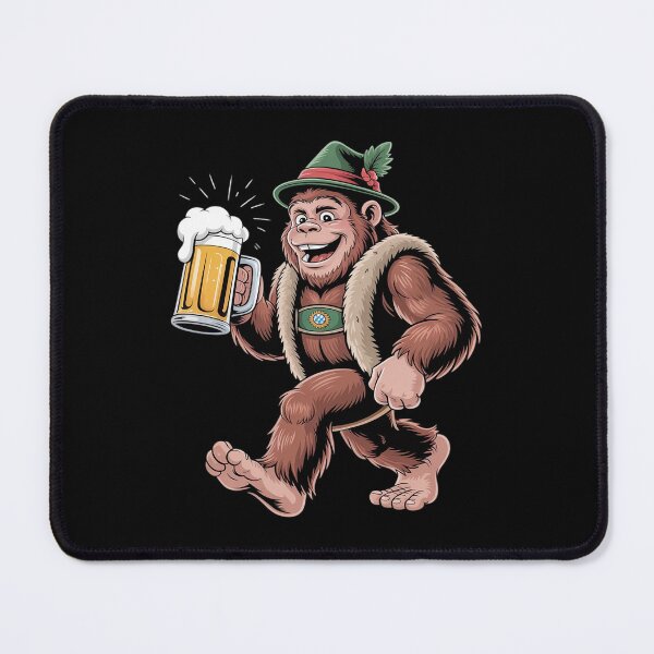 Item preview, German Bigfoot Sasquatch Beer Lederhose Oktoberfest designed and sold by CultureSpec.