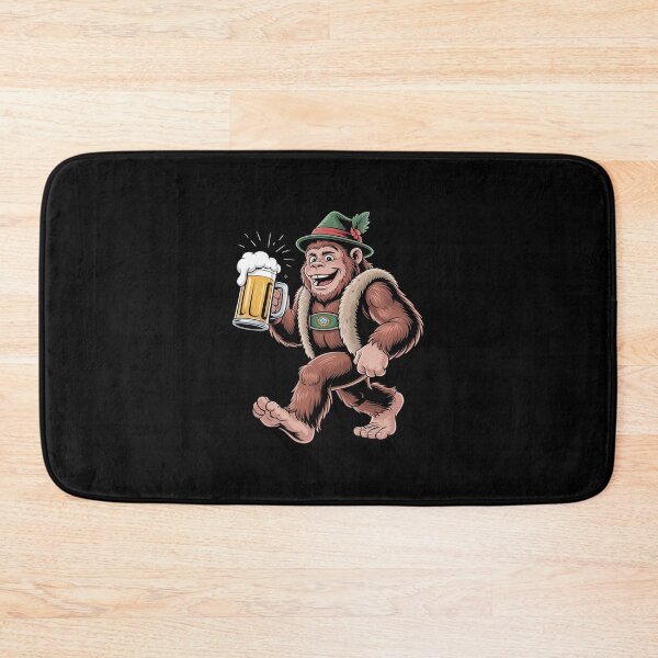 Item preview, German Bigfoot Sasquatch Beer Lederhose Oktoberfest designed and sold by CultureSpec.