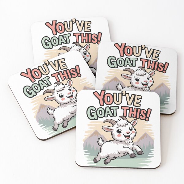 Item preview, You’ve Goat This – Funny Goat Pun Motivational. designed and sold by Teenidesign .