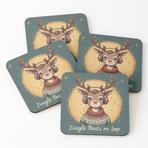Item preview, Music Lover Christmas Reindeer designed and sold by Rangmanch.