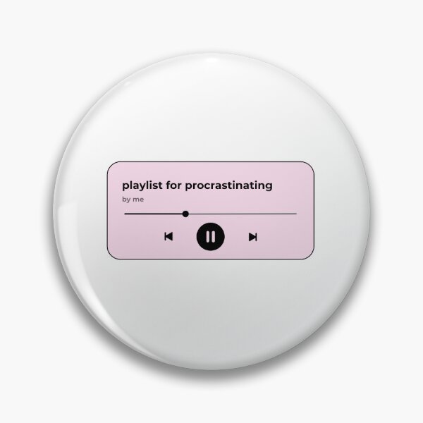 Item preview, playlist for procrastinating (music player) (pink version) designed and sold by Hi-kari.