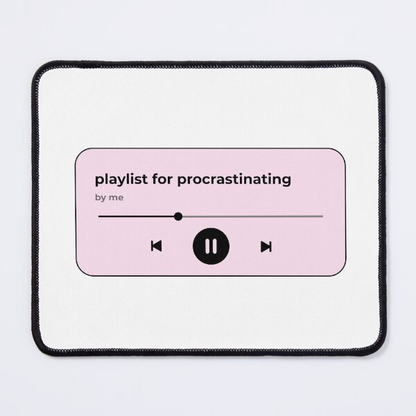 Item preview, playlist for procrastinating (music player) (pink version) designed and sold by Hi-kari.