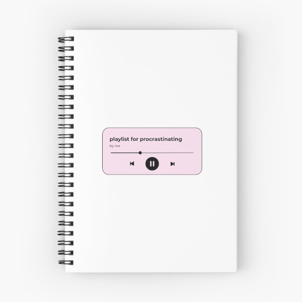 Item preview, playlist for procrastinating (music player) (pink version) designed and sold by Hi-kari.