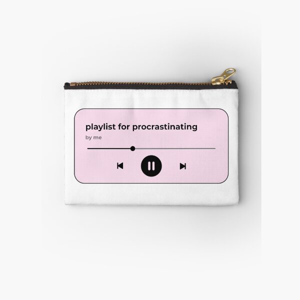 Item preview, playlist for procrastinating (music player) (pink version) designed and sold by Hi-kari.