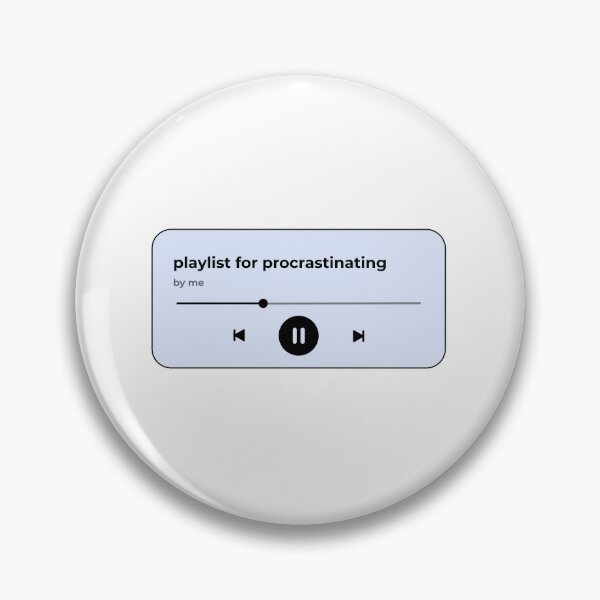 Item preview, playlist for procrastinating (music player) (pastel light blue version) designed and sold by Hi-kari.