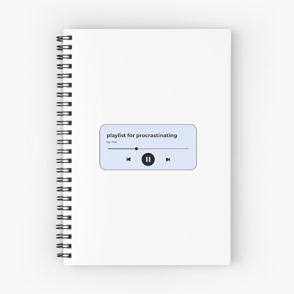 Item preview, playlist for procrastinating (music player) (pastel light blue version) designed and sold by Hi-kari.