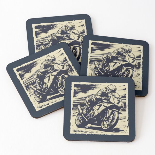 Item preview, Vintage Superbike Motorcycle Racing Art designed and sold by KiwiRider.