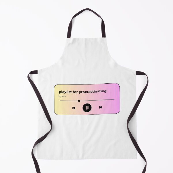 Item preview, playlist for procrastinating (music player) (yellow pink gradient version) designed and sold by Hi-kari.