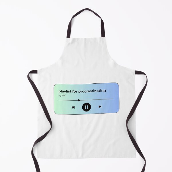 Item preview, playlist for procrastinating (music player) (blue gradient version) designed and sold by Hi-kari.