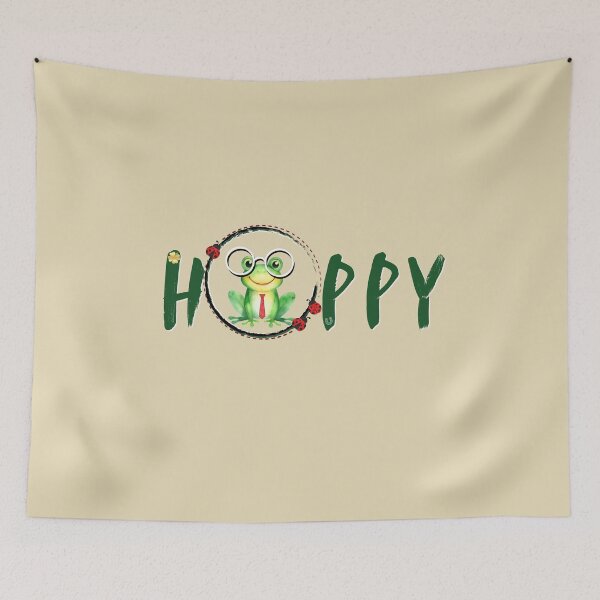 Item preview, Stay Happy with Mr. Hoppy - Cute Frog Design for Luck and Positive Vibes designed and sold by IOANA DESIGN.