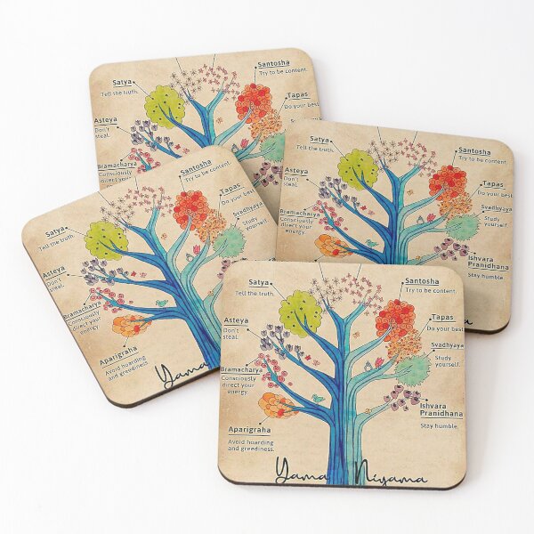 Item preview, Poster Alternative Yamas And Niyamas Tree designed and sold by ColemanOlmos.