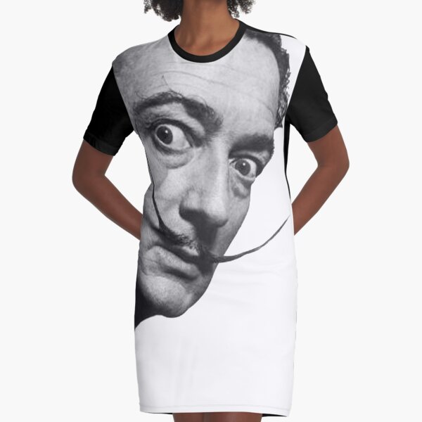 Salvador Dali. Portrait. Graphic T-Shirt Dress