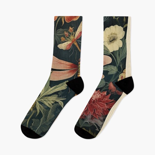 Item preview, Poster Anatomy William Morris Dragonfly and Garden Flowers designed and sold by ColemanOlmos.