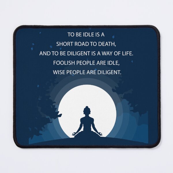 Item preview, Blue Buddha Quotes Motivational Inspirational Wise People Diligent Buddhism designed and sold by subarashii11.