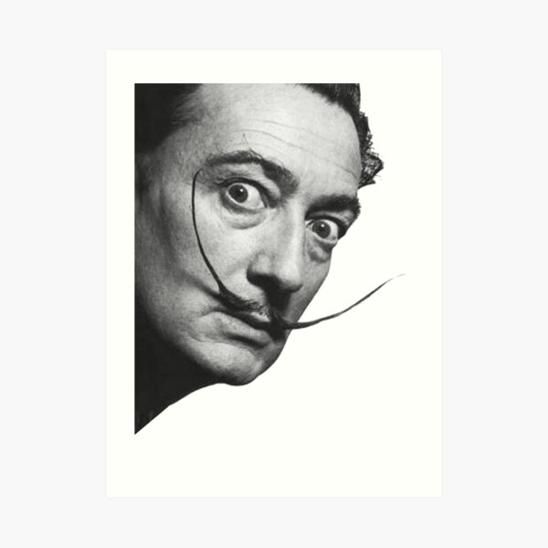 Salvador Dali. Portrait. Art Print