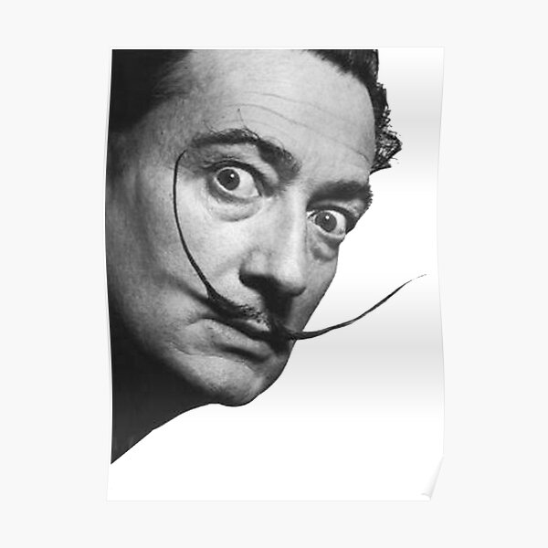 Salvador Dali. Portrait. Poster