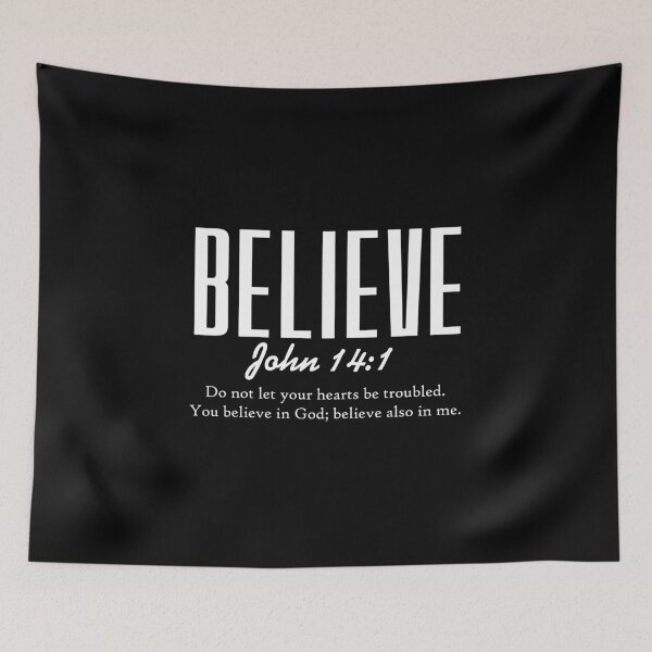 Item preview, "Believe – John 14:1" t shirts designed and sold by debiepark.