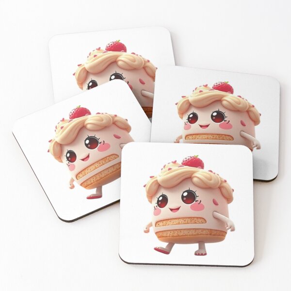 Item preview, ? Kawaii Walking Cake – Adorable Dessert Character designed and sold by ReineDingo.
