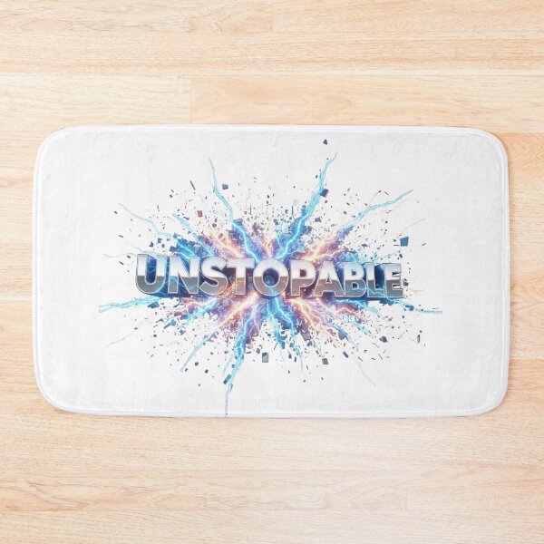 Item preview,  UNSTOPPABLE – Bold Neon Energy Typography Design designed and sold by Happyfreedom.