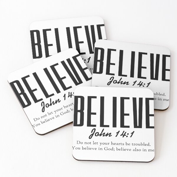 Item preview, "Believe – John 14:1" t shirts designed and sold by debiepark.